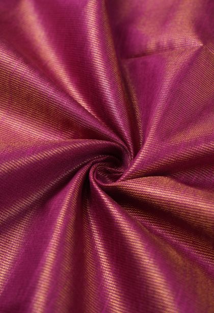 Magenta Purple Tussar Saree with Without Zari Zari Plain