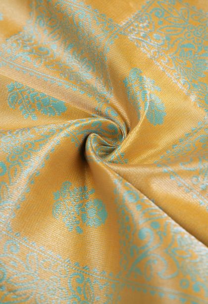 Lemon Yellow Visiri Madippu Silk Sarees with Silver Zari Buttis (small Dots Or Motifs)