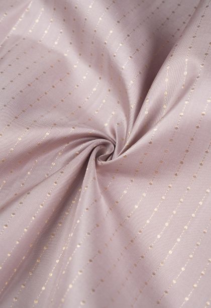 Lemonade Pink Kanchipuram Silk Sarees with Gold Zari Stripes