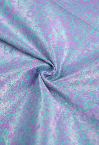 Jam Purple Visiri Madippu Silk Sarees with Silver Zari Floral Patterns