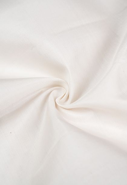 Powder White Kanchipuram Silk Sarees with Without Zari Zari Plain