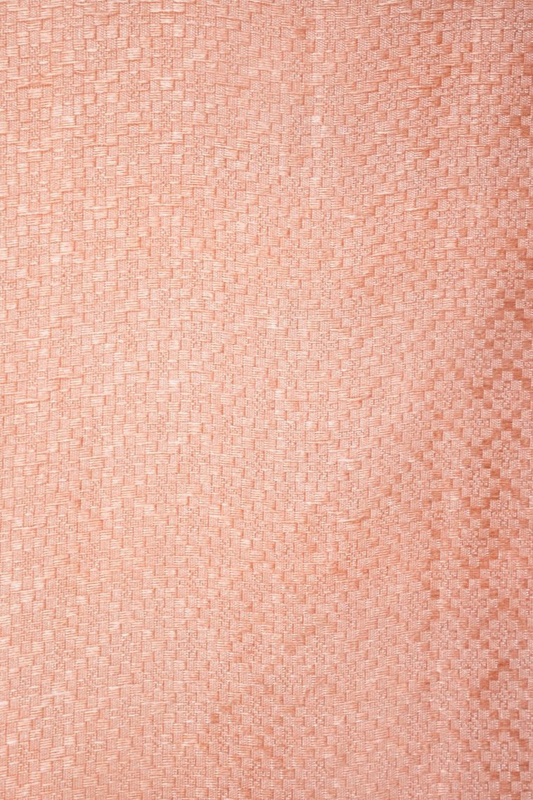 Peach Pink Organza Saree with Without Zari Zari Floral Patterns view 3