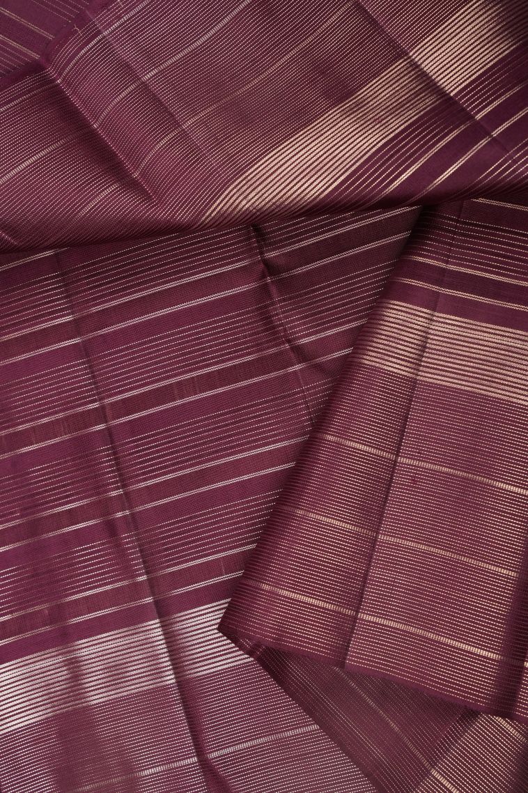 Bindi Red Kanchipuram Silk Sarees with Gold Zari Checks view 3