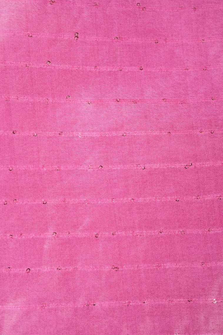 Bubblegum Pink Tussar Saree with Without Zari Zari Floral Patterns view 3