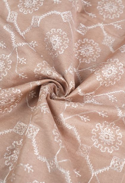 Cream White Tussar Saree with Without Zari Zari Floral Patterns