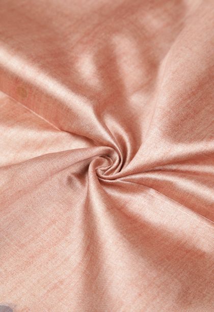 Peach Pink Tussar Saree with Without Zari Zari Floral Patterns