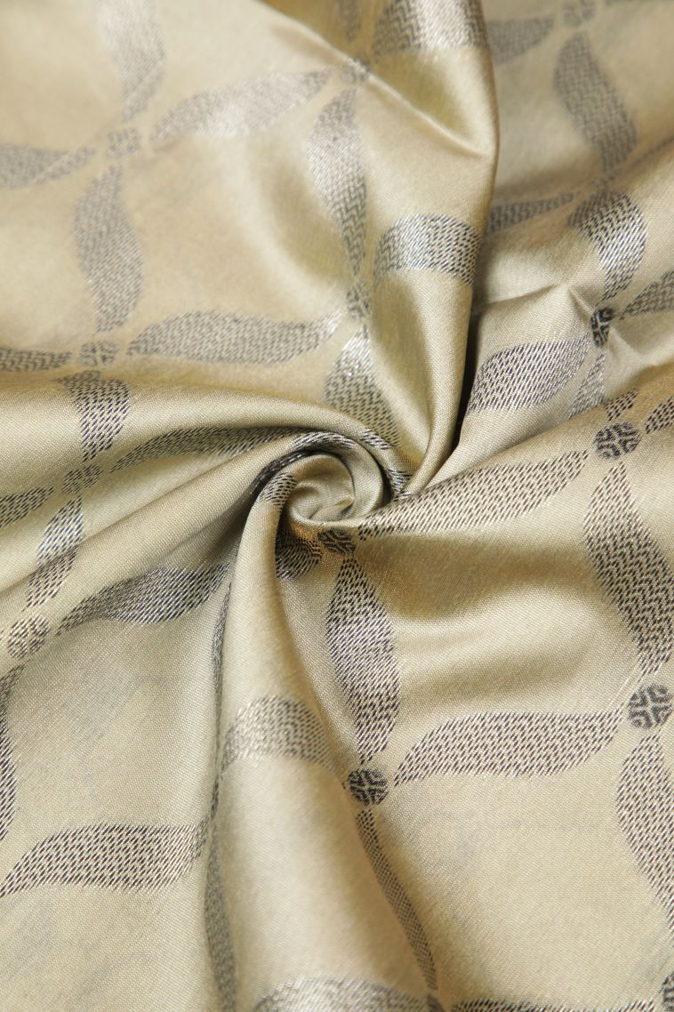 Tortilla Brown Tussar Saree with Without Zari Zari Floral Patterns view 4