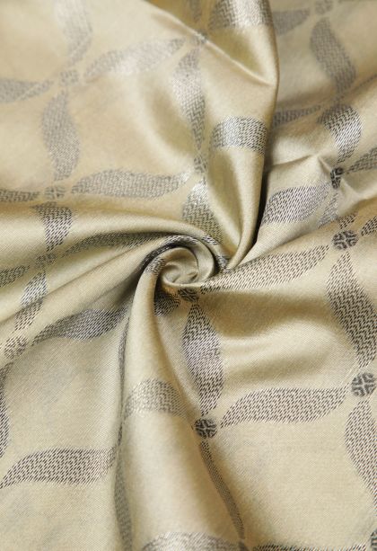 Tortilla Brown Tussar Saree with Without Zari Zari Floral Patterns