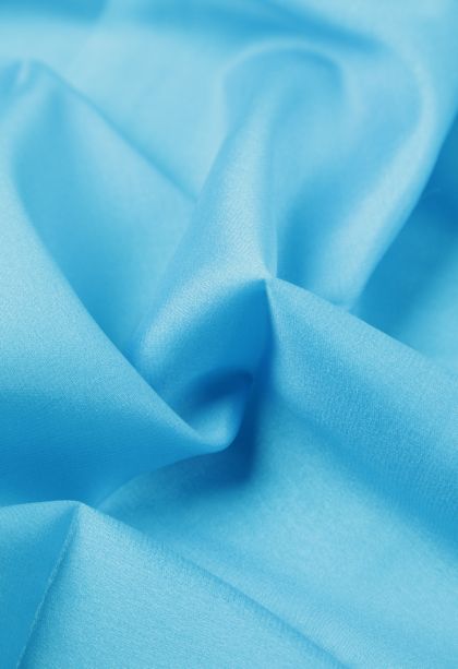 Arctic Blue Mysore Silk with Without Zari Zari Plain