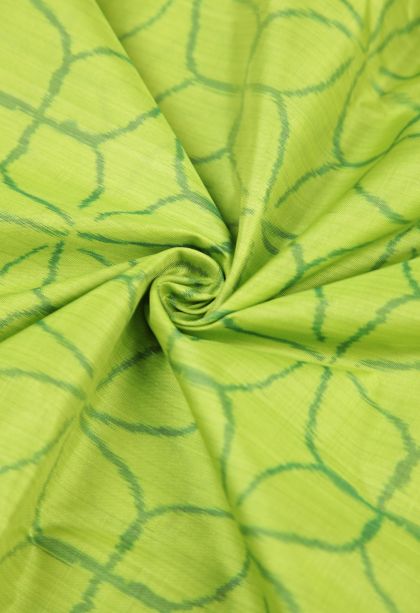 Chartreuse Green Soft Silk Sarees with Without Zari Zari Floral Patterns