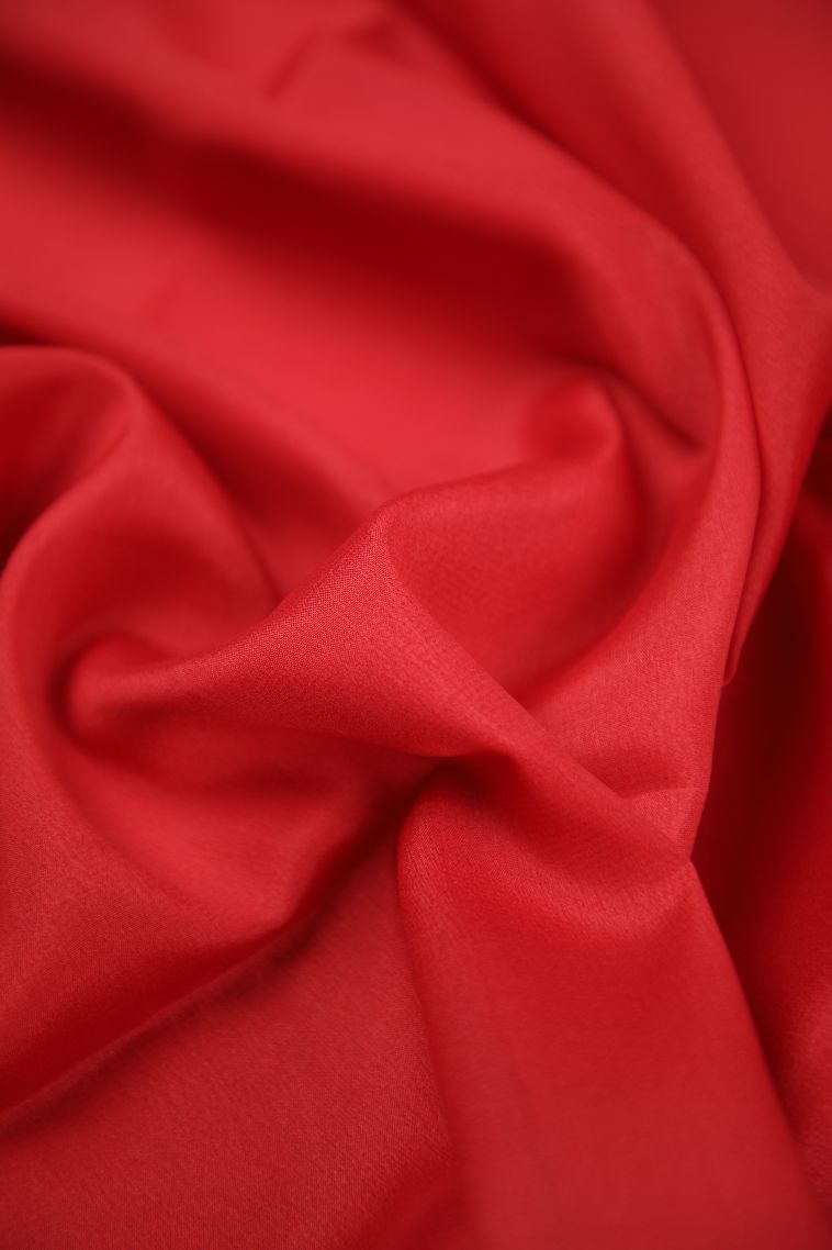 Rose  Red Mysore Silk with Without Zari Zari Plain view 4