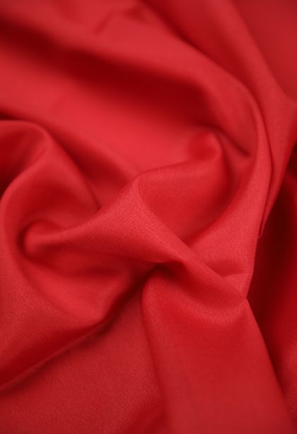 Rose  Red Mysore Silk with Without Zari Zari Plain