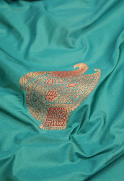 Sub Color Visiri Madippu Silk Sarees with Copper Zari Buttis (small Dots Or Motifs)