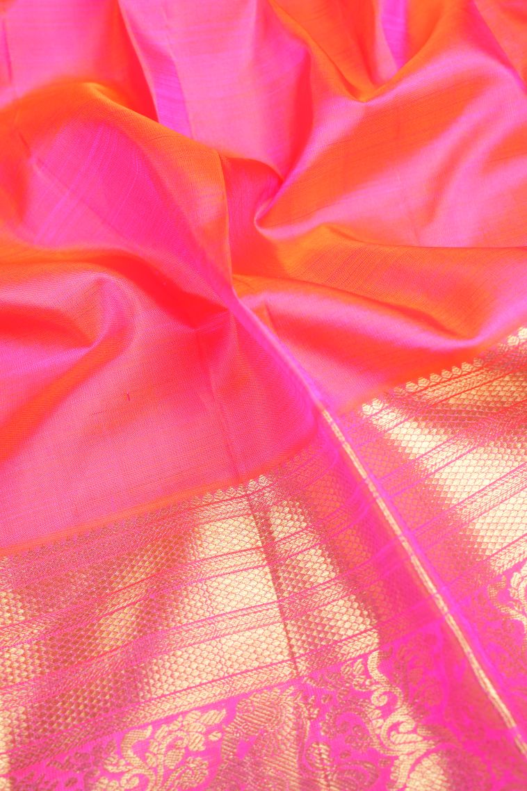 Basil Green Kanchipuram Silk Sarees with Gold Zari Buttis (small Dots Or Motifs) view 3