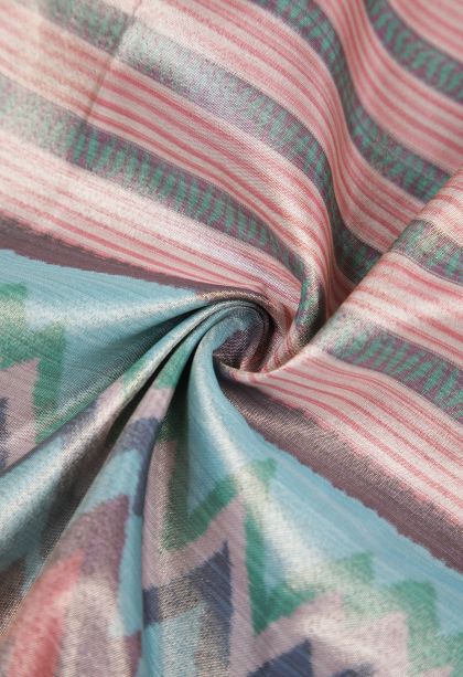 Crepe Pink Soft Silk Sarees with Without Zari Zari Stripes