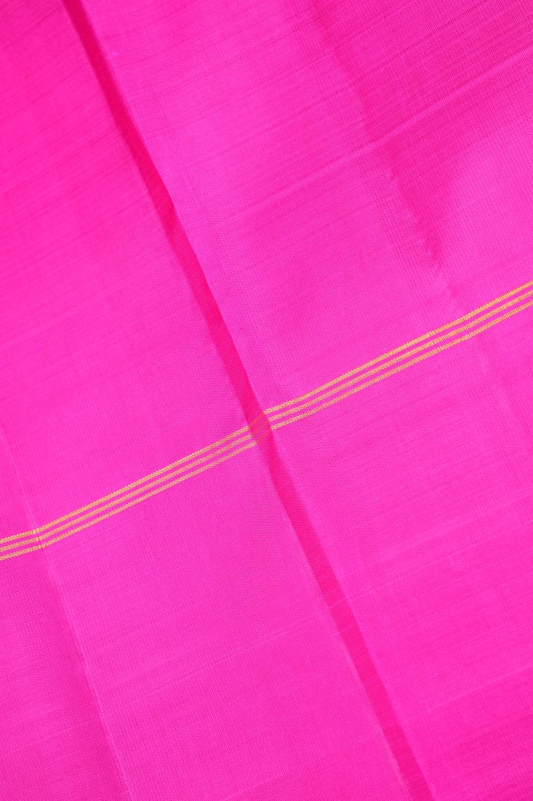 Lemon Yellow Kanchipuram Silk Sarees with Without Zari Zari Checks view 3