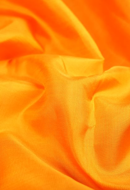 Lemon Yellow Kanchipuram Silk Sarees with Without Zari Zari Plain