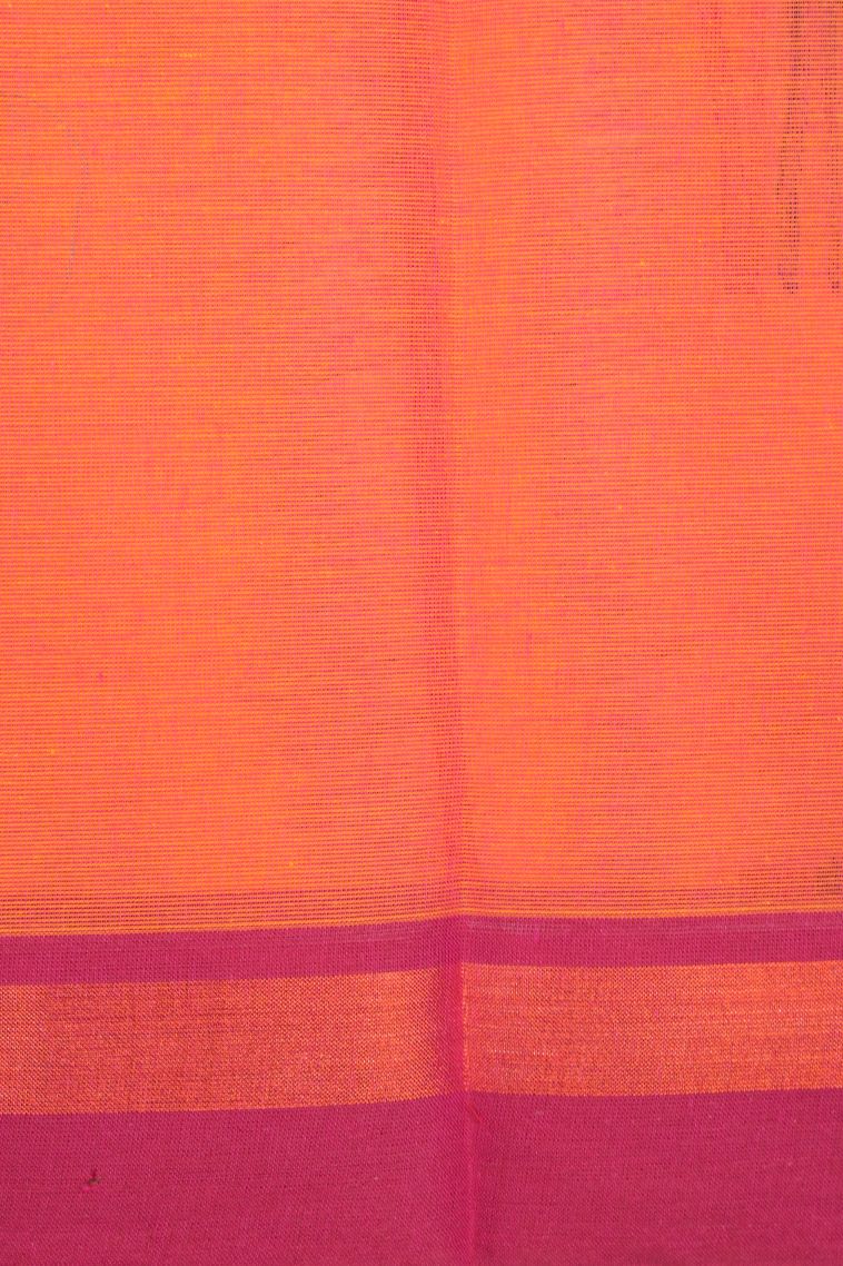 Mauve Kovai Cotton Sarees with Without Zari Zari Buttis (small Dots Or Motifs) view 3