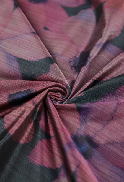 Jungle Black Soft Silk Sarees with Without Zari Zari Floral Patterns