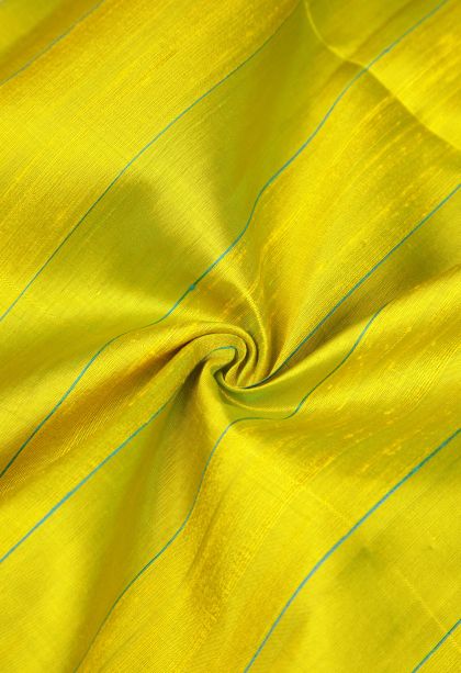 Chartreuse Green Soft Silk Saree with Silver Zari Plain