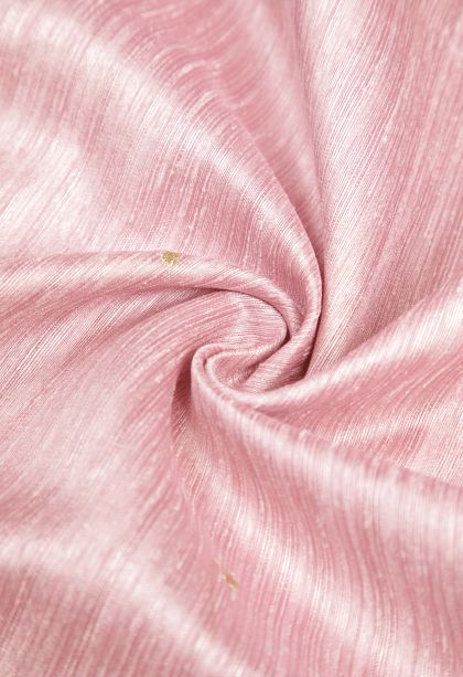 Blush Pink Tussar Saree with Without Zari Zari Buttis (small Dots Or Motifs)