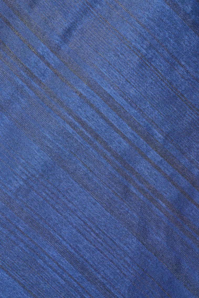 Azure Blue Tussar Saree with Without Zari Zari Buttis (small Dots Or Motifs) view 3