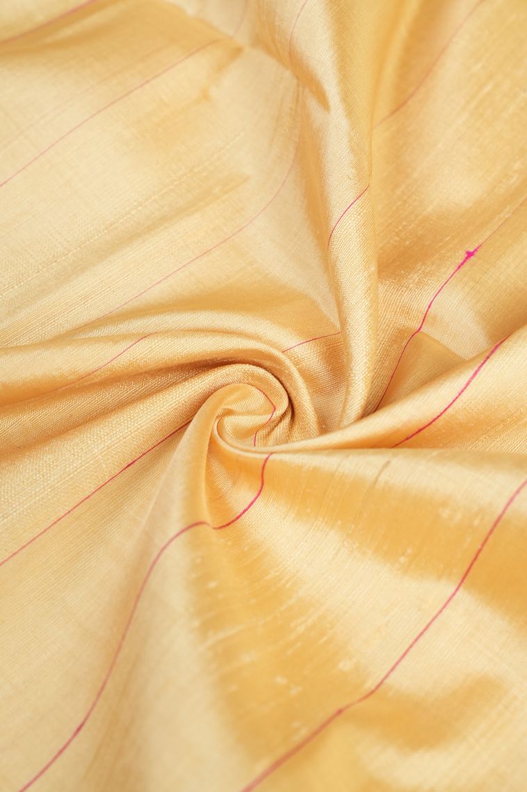 Cream White Soft Silk Saree with Without Zari Zari Plain view 4