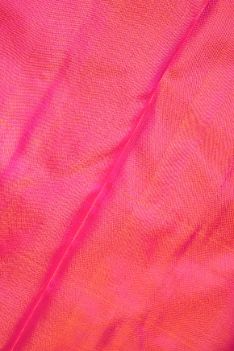 Lemon Yellow Soft Silk Saree with Silver Zari Floral Patterns view 3