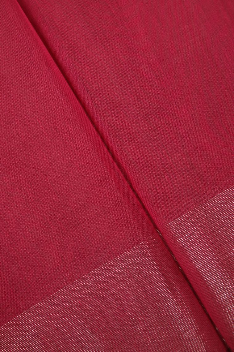 Pickle Green Silk Cotton Sarees with Bronze Zari Buttis (small Dots Or Motifs) view 3