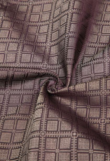 Mulberry Purple Soft Silk Saree with Silver Zari Floral Patterns