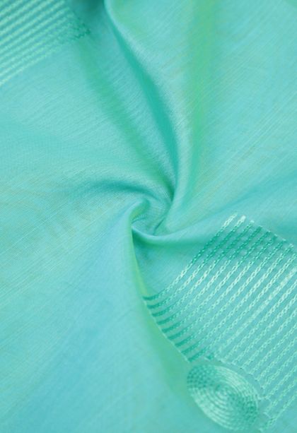 Admiral Blue Silk Cotton Sarees with Without Zari Zari Buttis (small Dots Or Motifs)