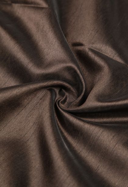 Brunette Brown Tussar Saree with Without Zari Zari Plain