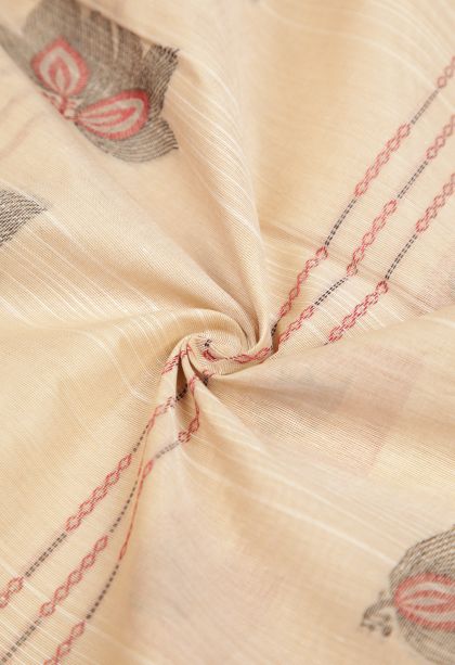 Cream White Kovai Cotton Sarees with Without Zari Zari Buttis (small Dots Or Motifs)