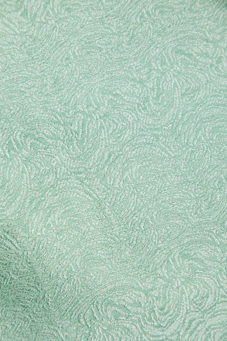Ocean Blue Tussar Saree with Without Zari Zari Plain view 3