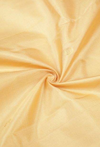 Cream White Soft Silk Saree with Gold Zari Buttis (small Dots Or Motifs)