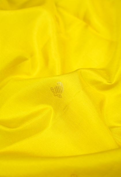 Chartreuse Green Soft Silk Saree with Gold Zari Buttis (small Dots Or Motifs)