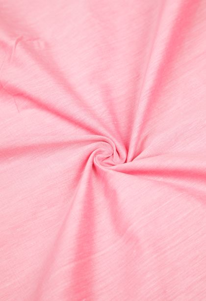 Blush Pink Kalyani Cotton with Without Zari Zari Plain