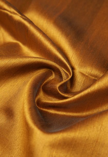 Gold Tussar Saree with Without Zari Zari Plain