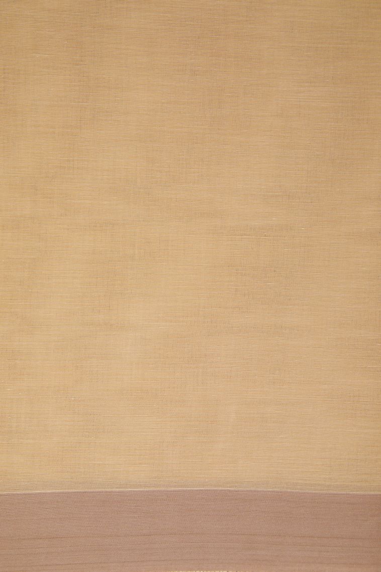 Cream White Kovai Cotton Sarees with Without Zari Zari Buttis (small Dots Or Motifs) view 3