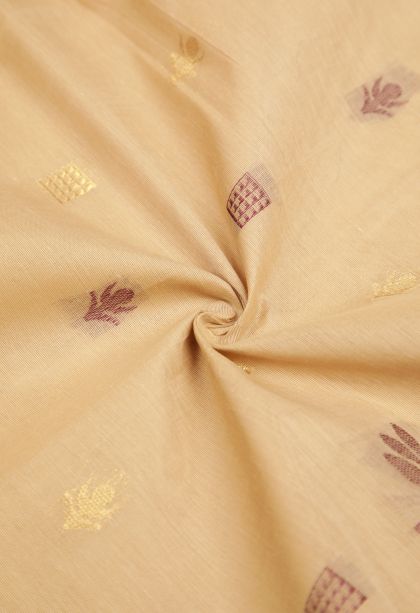 Cream White Kovai Cotton Sarees with Without Zari Zari Buttis (small Dots Or Motifs)