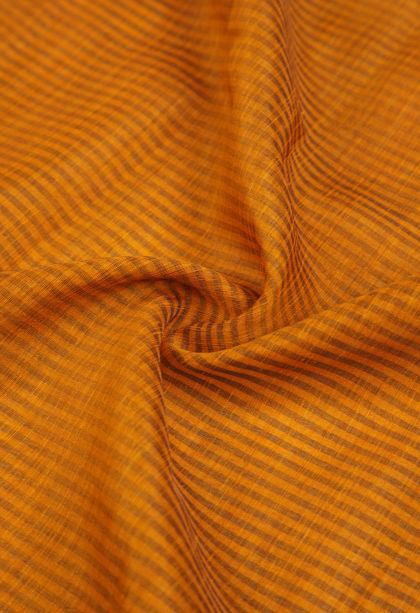 Apricot Orange Tussar Saree with Without Zari Zari Plain