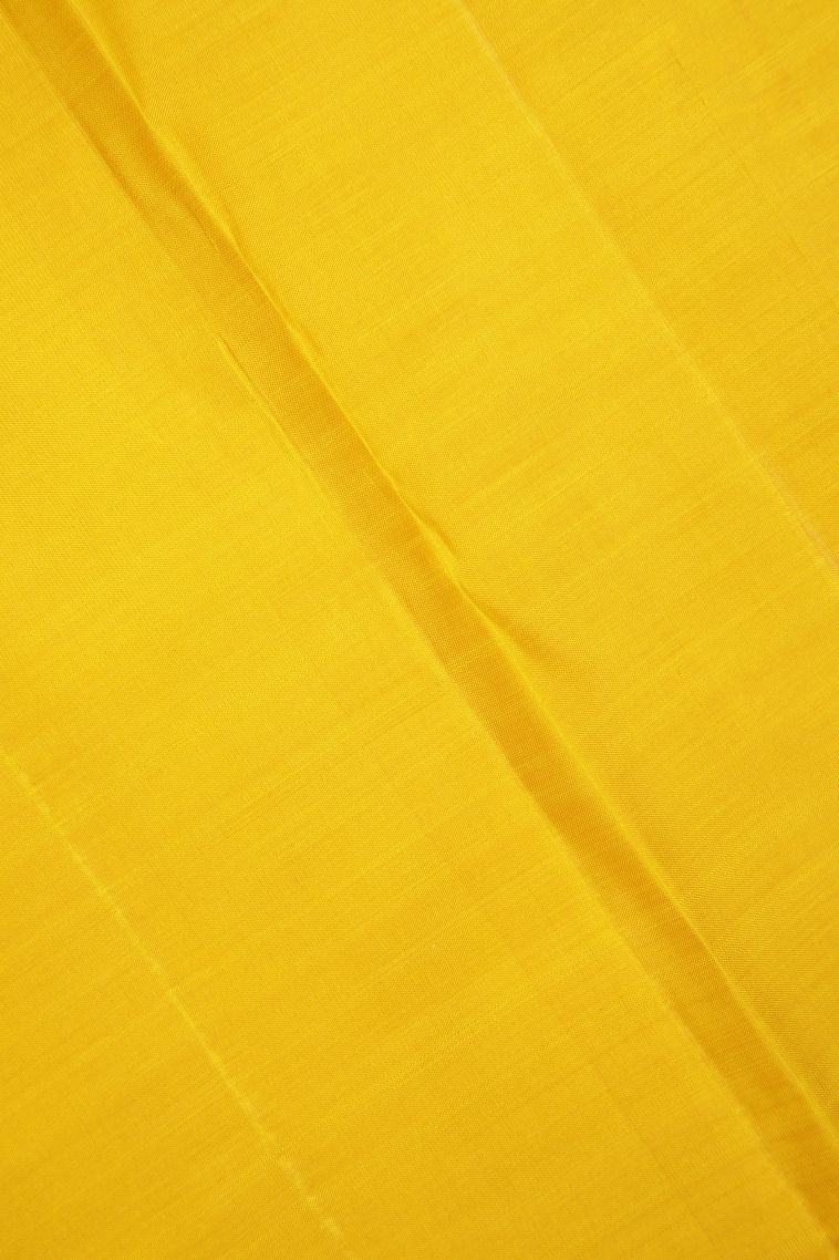 Cream White Kanchipuram Silk Sarees with Gold Zari Buttis (small Dots Or Motifs) view 3