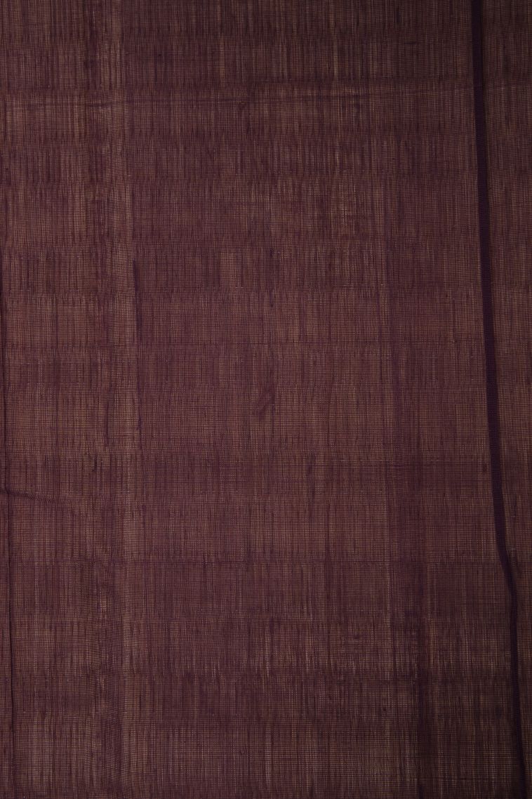 Bosenberry Purple Kanchi Cotton Sarees with Without Zari Zari Floral Patterns view 3