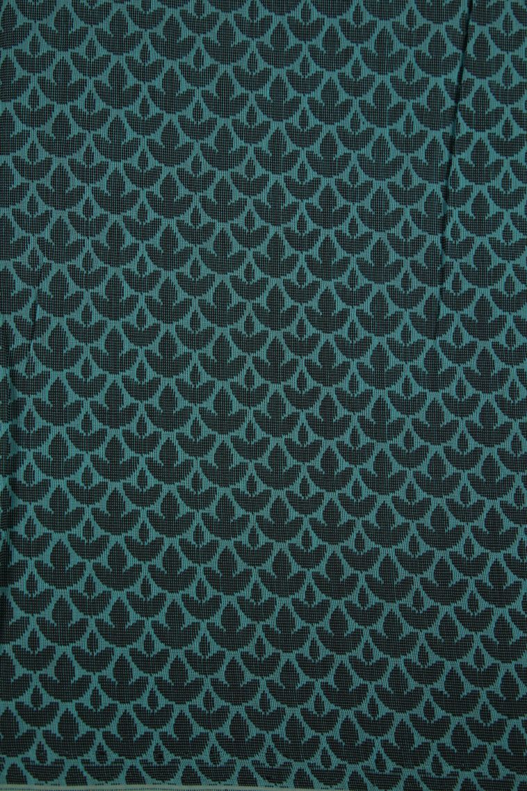 Sky Blue Silk Cotton with Without Zari Zari Floral Patterns view 3