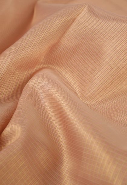 Flamingo Pink Fancy Saree with Copper Zari Plain