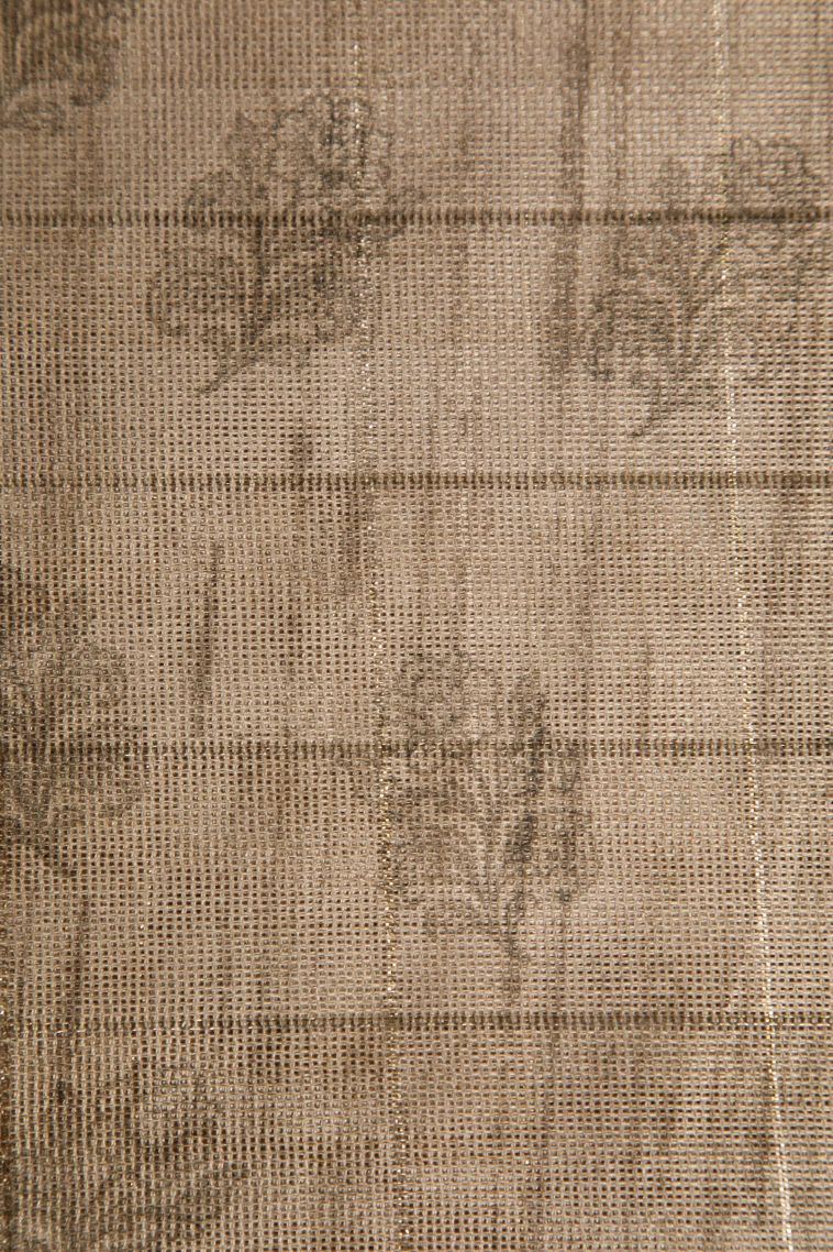 Hazelwood Yellow Jute Sarees with Gold Zari Horizontal Model view 3