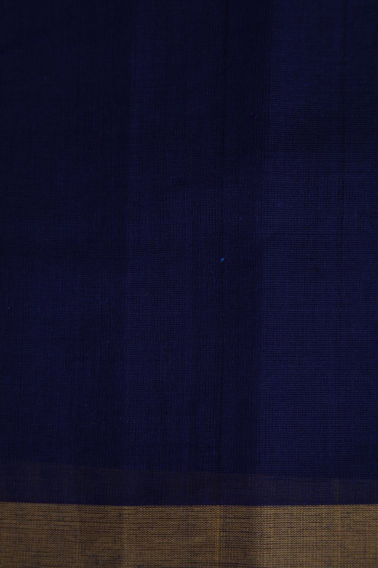 Bottle Green Pure Handloom Kovai Cotton with Without Zari Zari Floral Patterns view 3