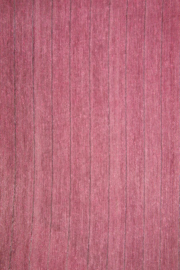 Tawny Brown Jute Sarees with Gold Zari Plain view 3