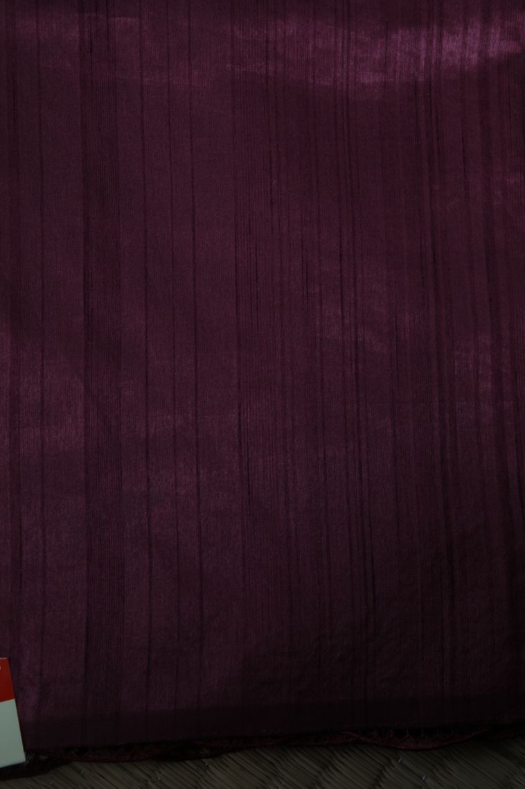 Bosenberry Purple Semi Tussar Silk with Without Zari Zari Floral Patterns view 3