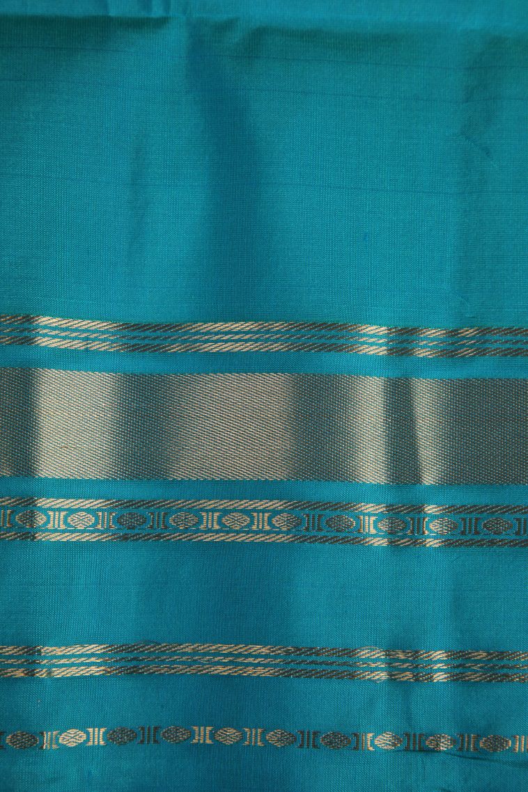 Plum Purple Soft Silk Saree with Gold Zari Manga view 3